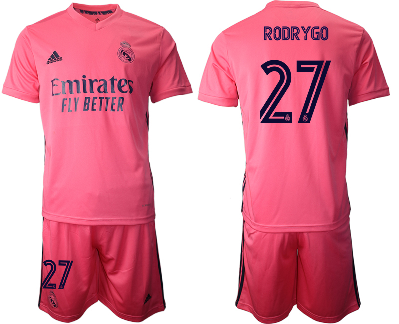 Men 2020-2021 club Real Madrid away #27 pink Soccer Jerseys